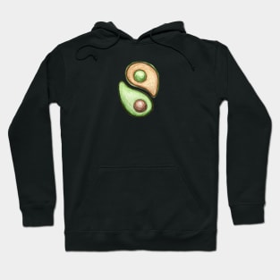 avocado yin yang Hoodie